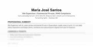 Classic resume design preview