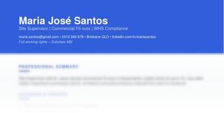 Horizon resume design preview